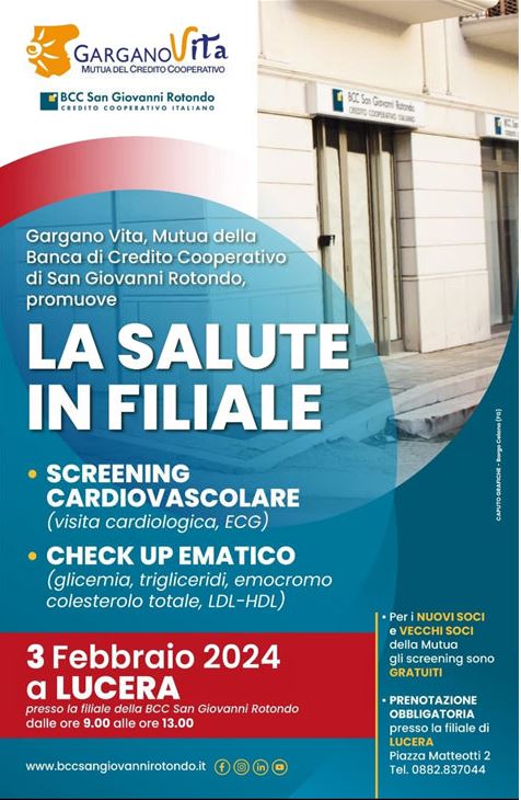 03/02/2023 La salute in filiale – Lucera